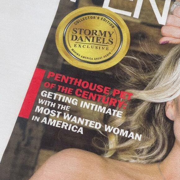 Penthouse Pet Stormy Daniels Collector Magazine Cover Tee Unisex Medium Trump - Picture 5 of 8